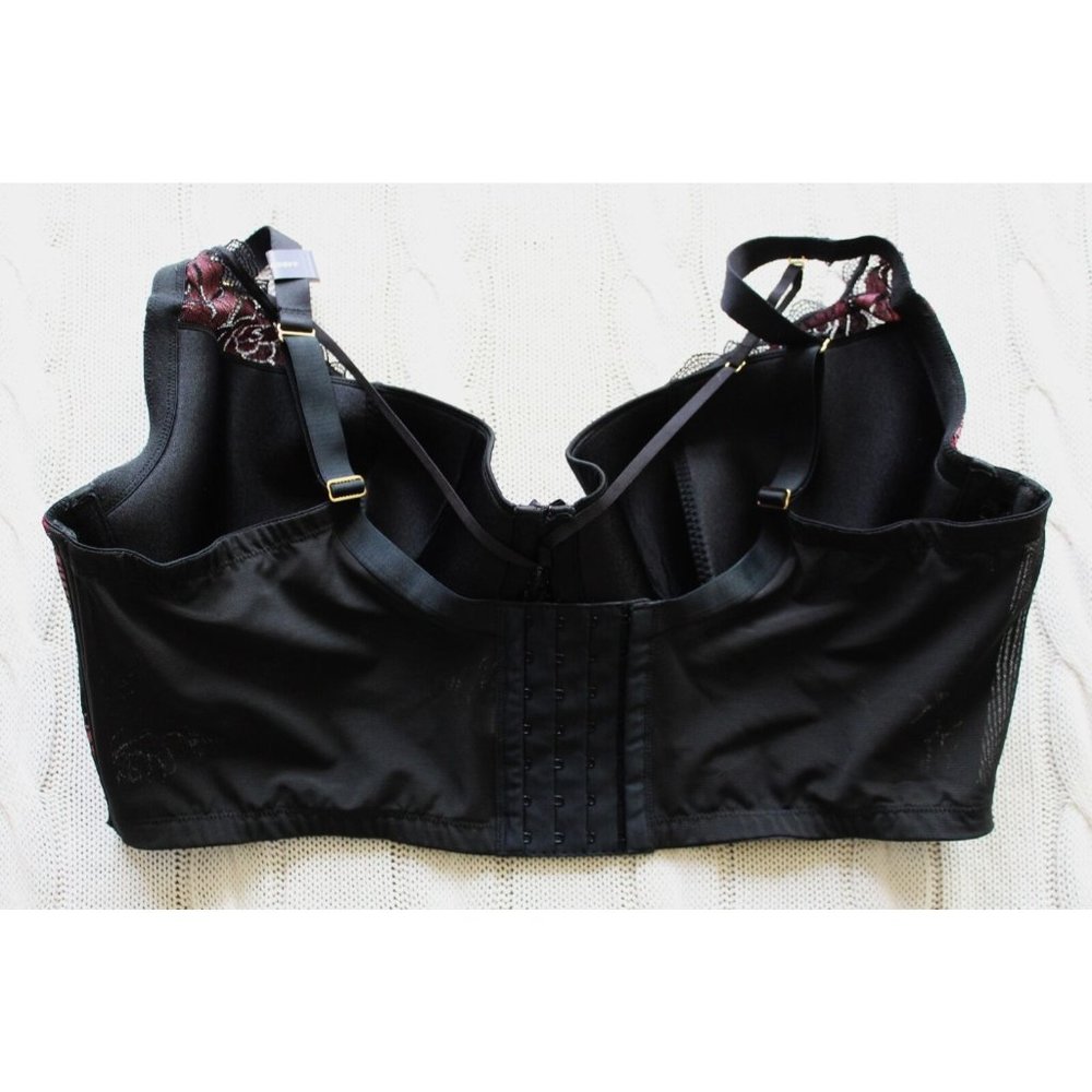 NWOT CACIQUE Lane Bryant Lace Lightly Lined French Balconette Bra, Size 44DDD - Picture 3 of 11